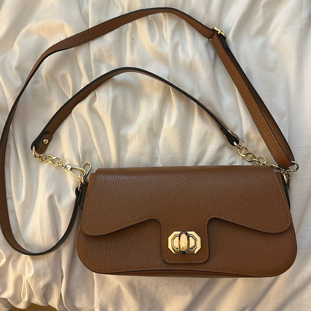 Genuine Leather Shoulder and Crossbody Bag